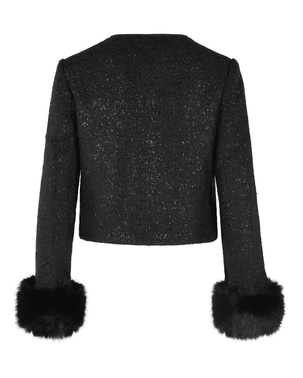 Self-Portrait Black Wool Blend Jacket