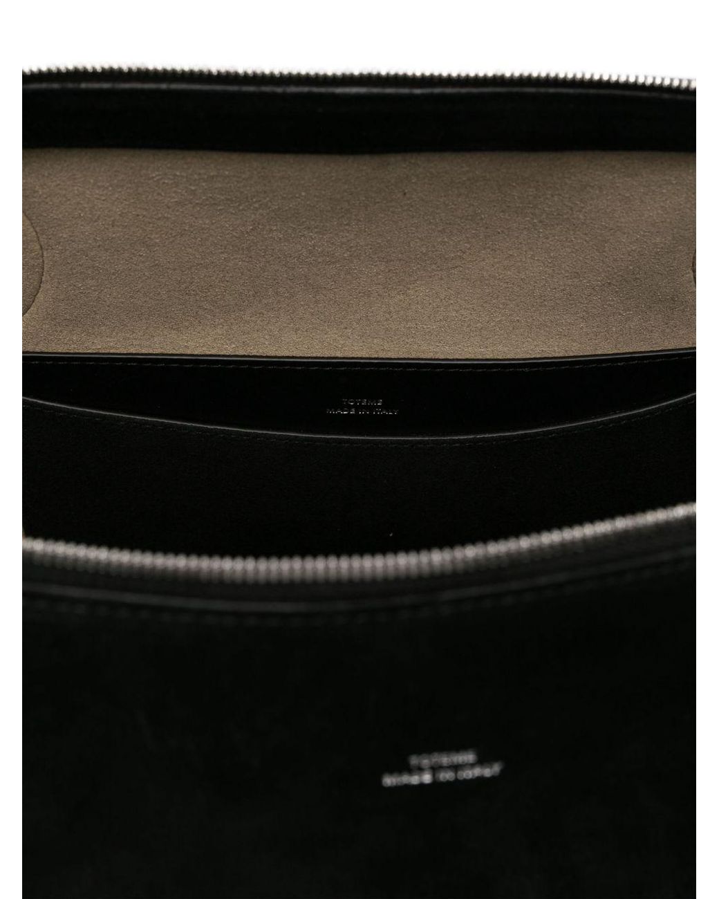 Totême Black Suede Day Tote Bag