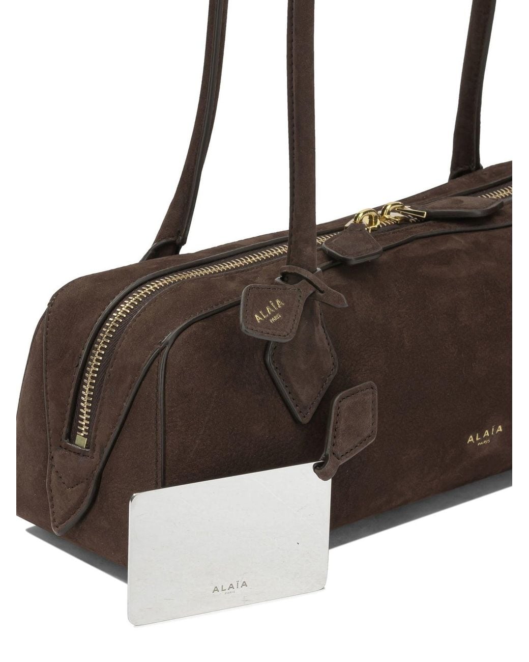 Alaïa Brown "Teckel" Medium Shoulder Bag