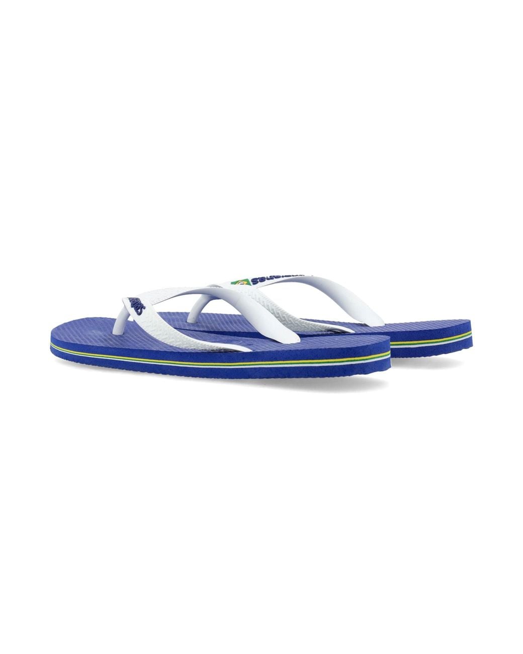Havaianas Blue Brasil Logo Flip-Flops