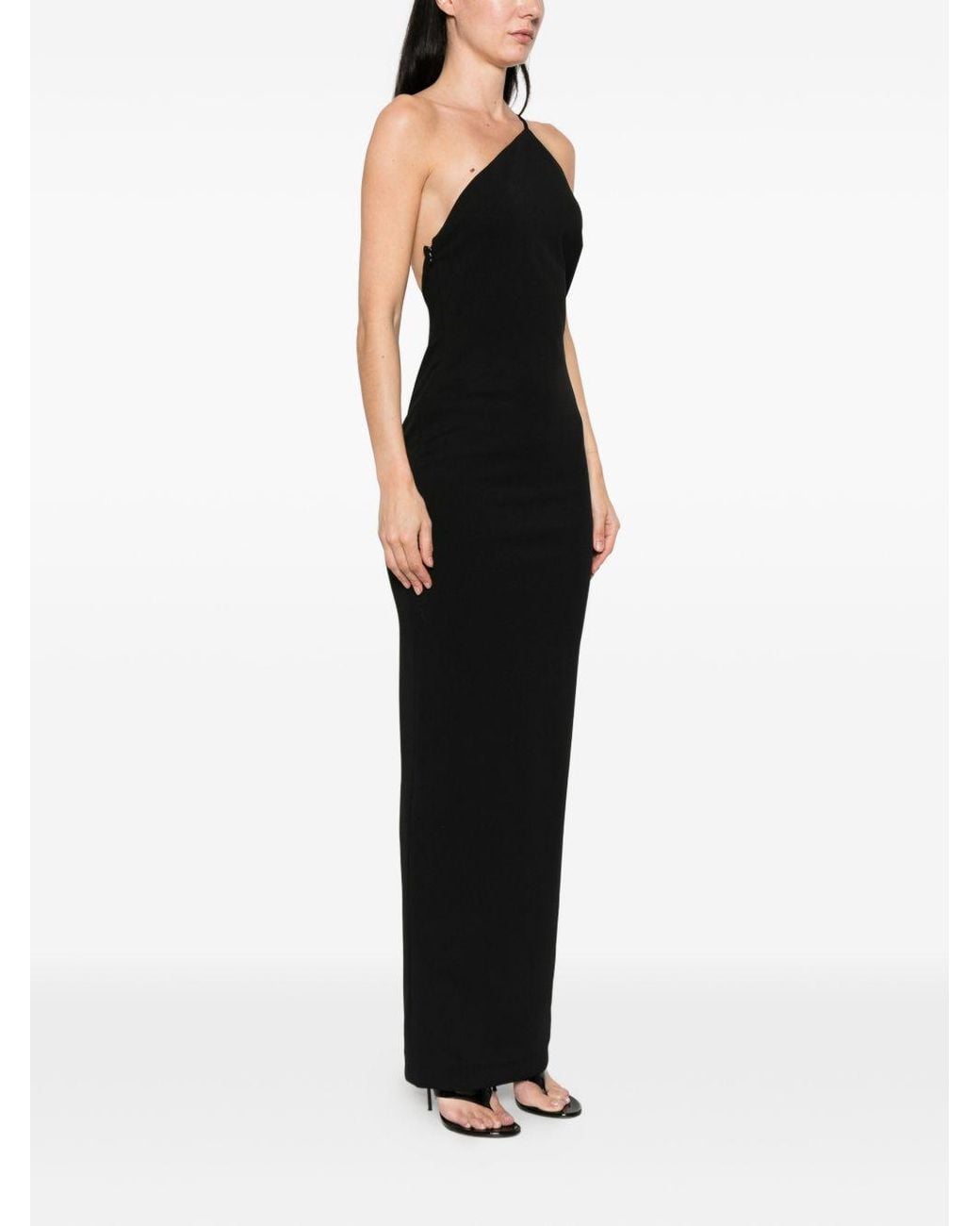Solace London Black Alexandra Maxi Dress