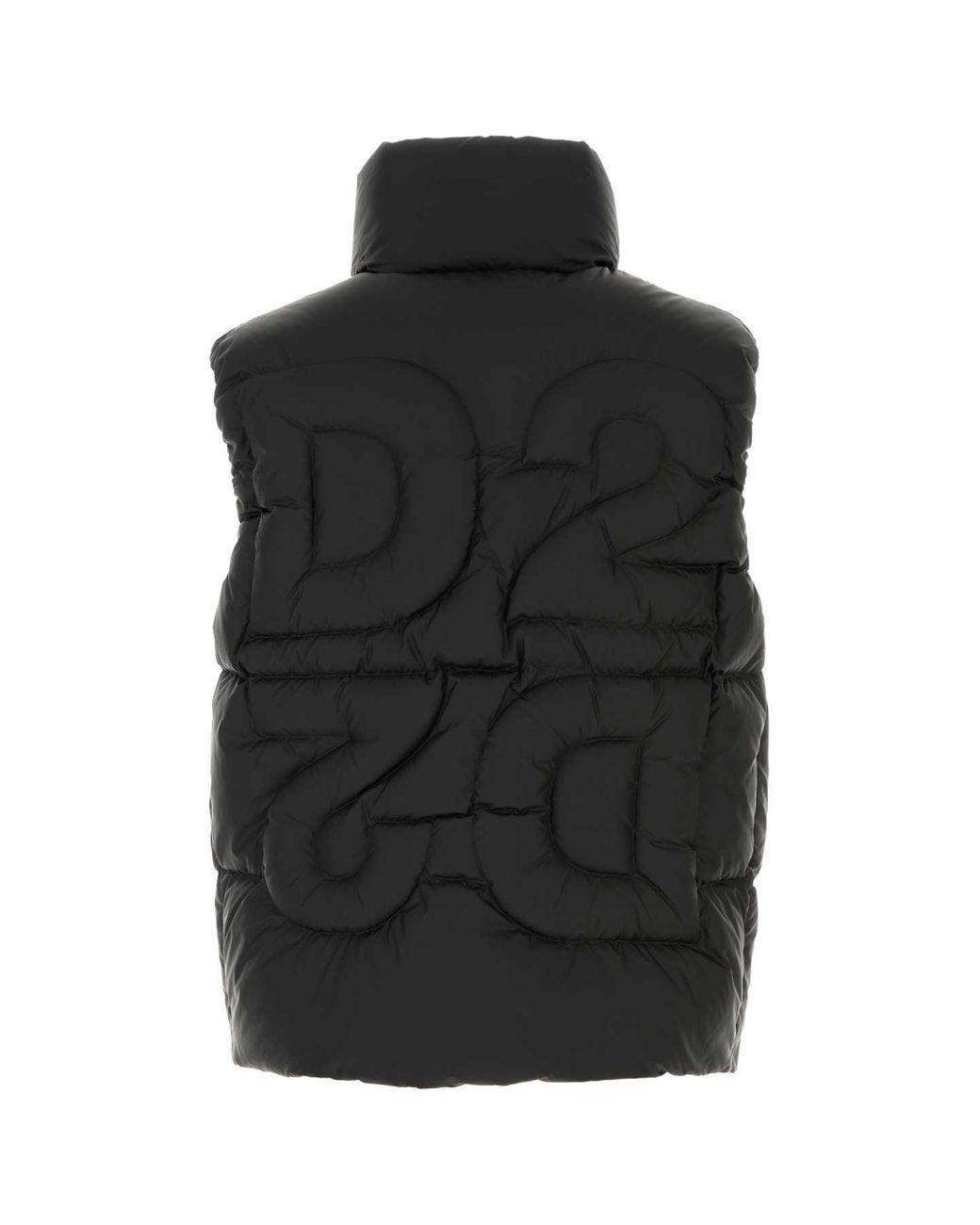 DSquared² Black Dsquared Nylon Sleeveless Down Jacket