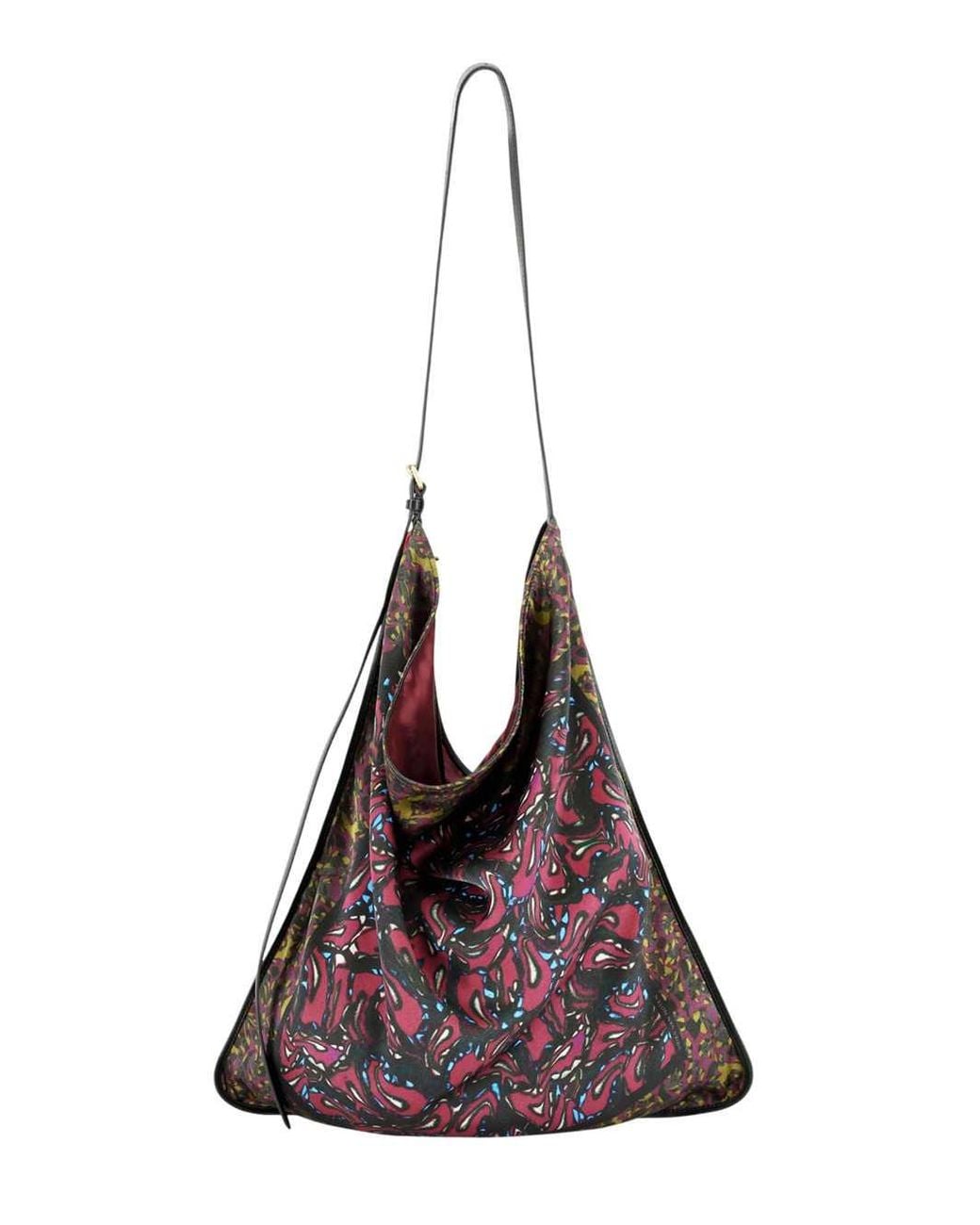 Dries Van Noten Purple Oversized Scarf Bag