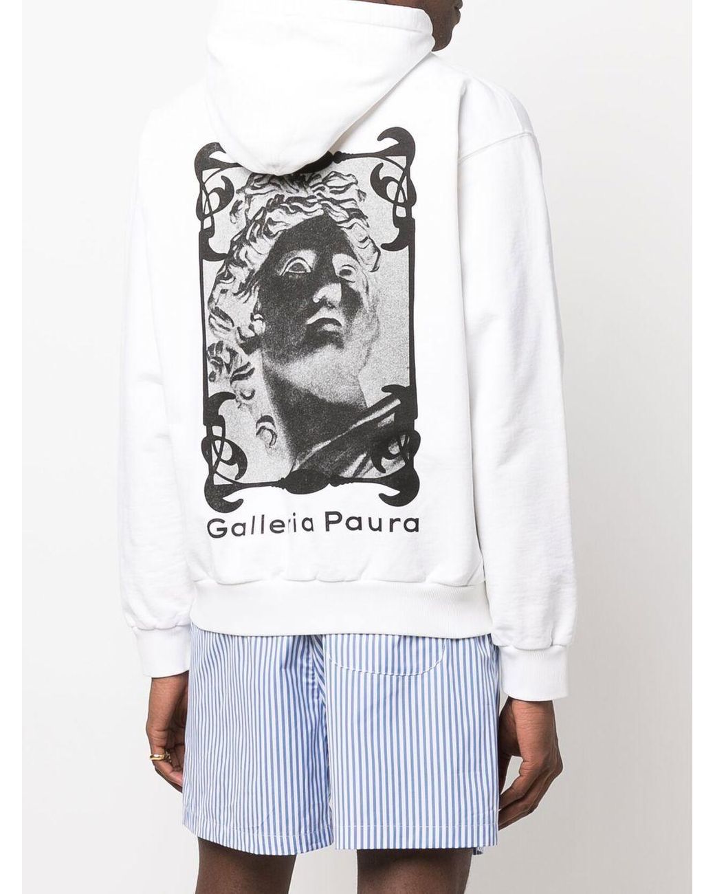 Paura Akim Hoodie in White für Herren