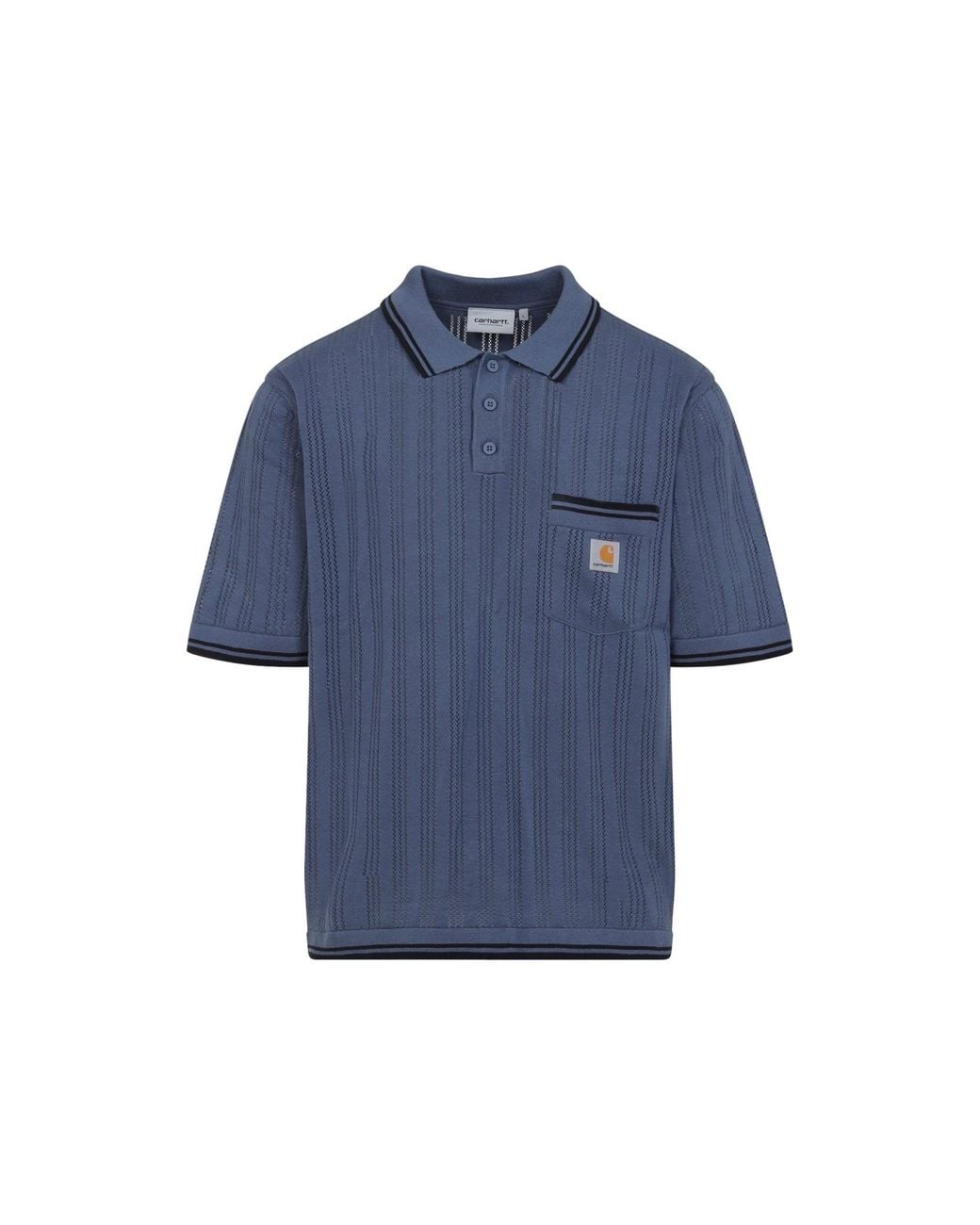 Carhartt Blue Short Sleeves Ramsey Polo