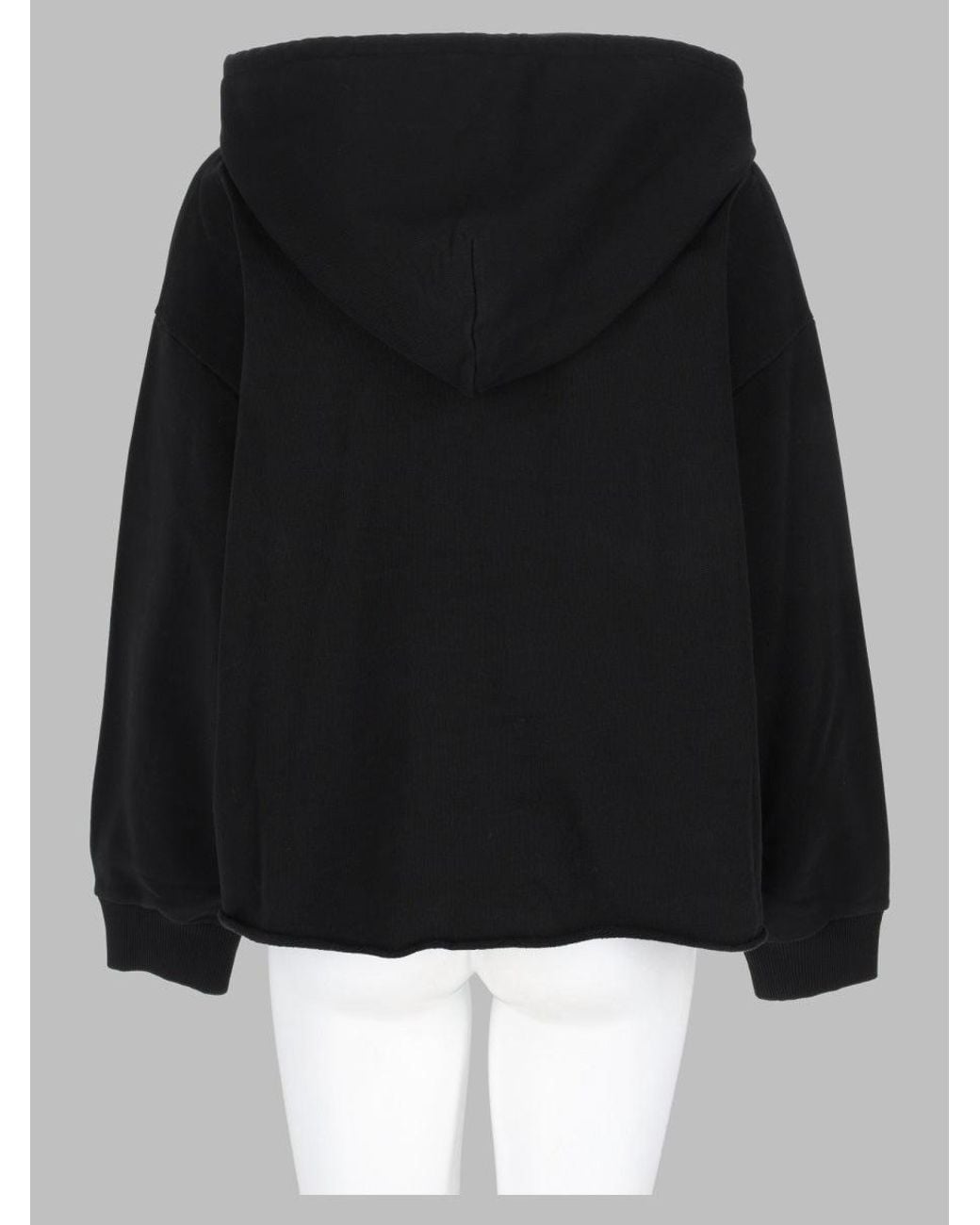 MM6 by Maison Margiela Black Felpa Con Patch Logo