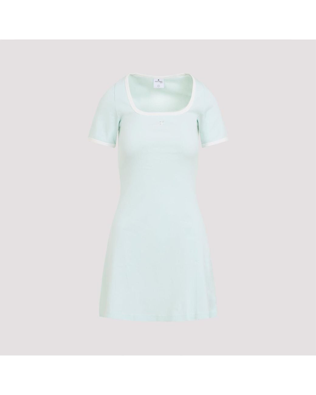 Courreges Contrastjurk in het Blue