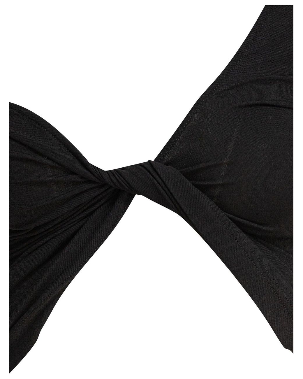 Courreges Black Elastane Top Viscose