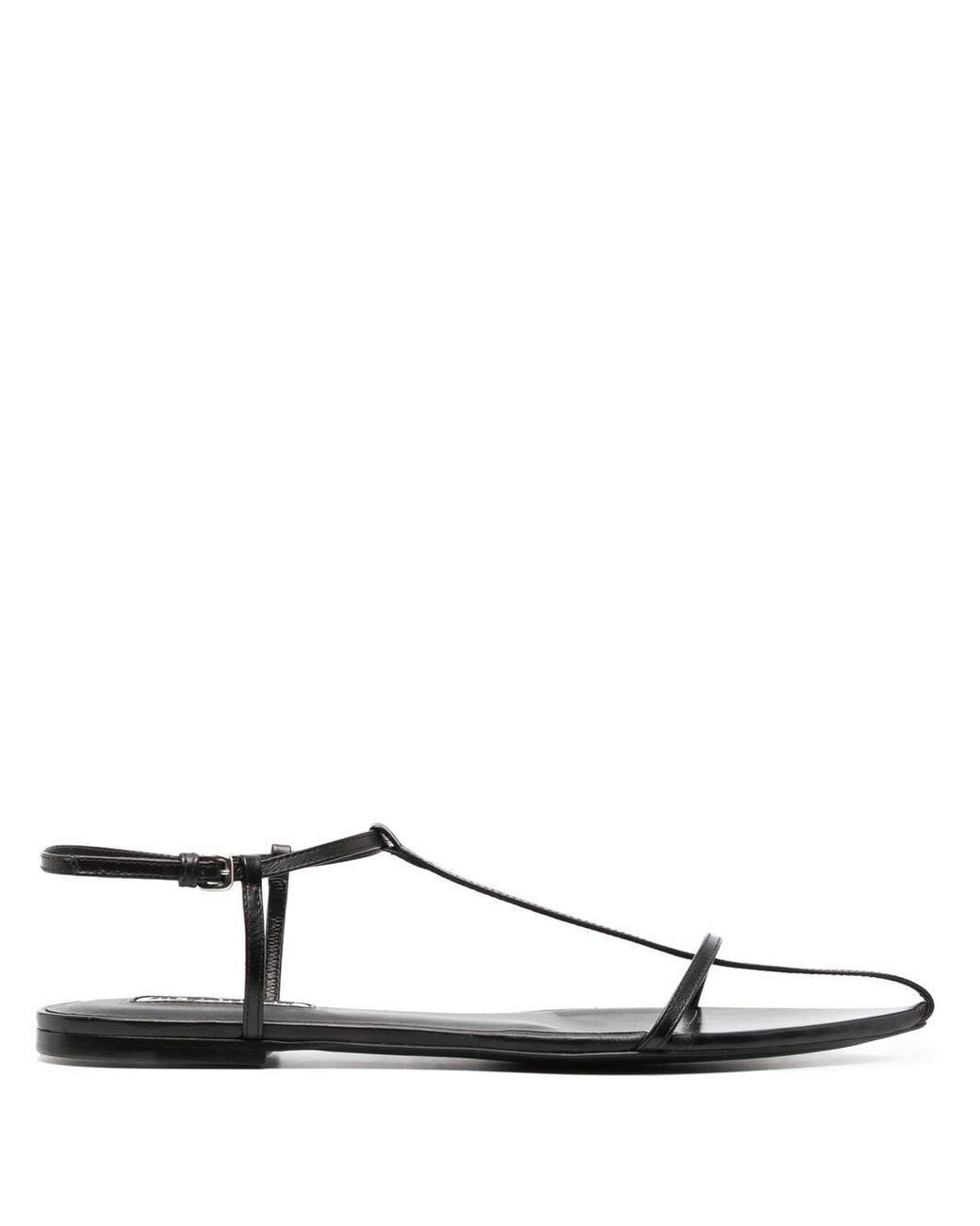 Jil Sander White Leather Sandals