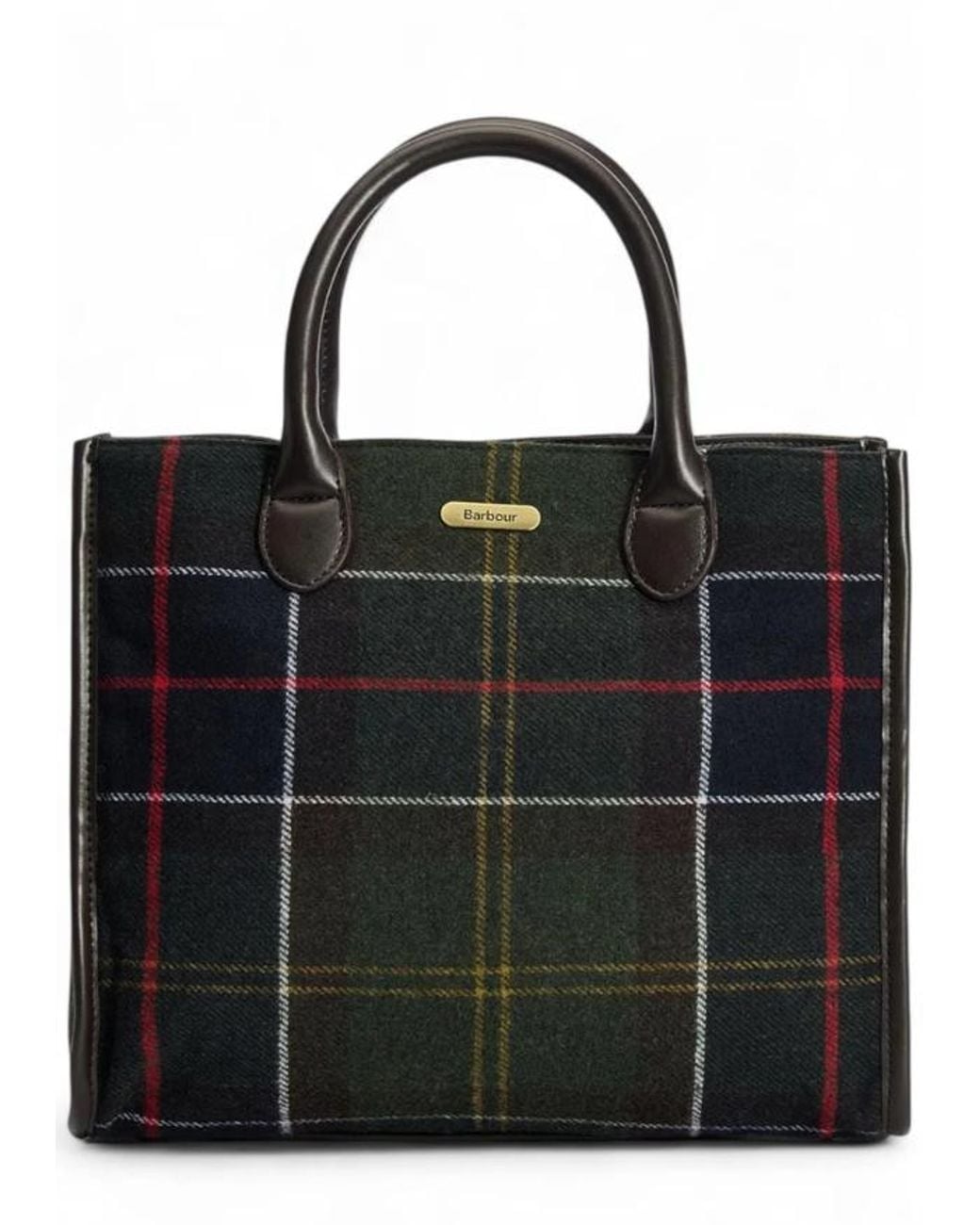 Barbour Black Barrhill Tartan Tote Bag