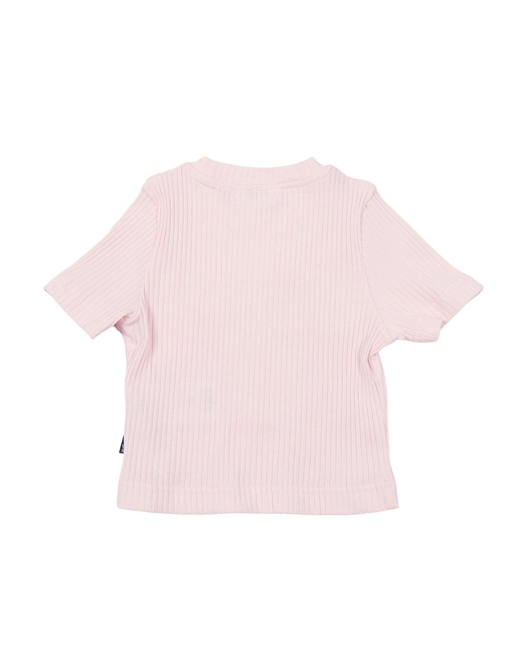 Palm Angels Pink Logo Rib Baby Tee S/S Girl for men