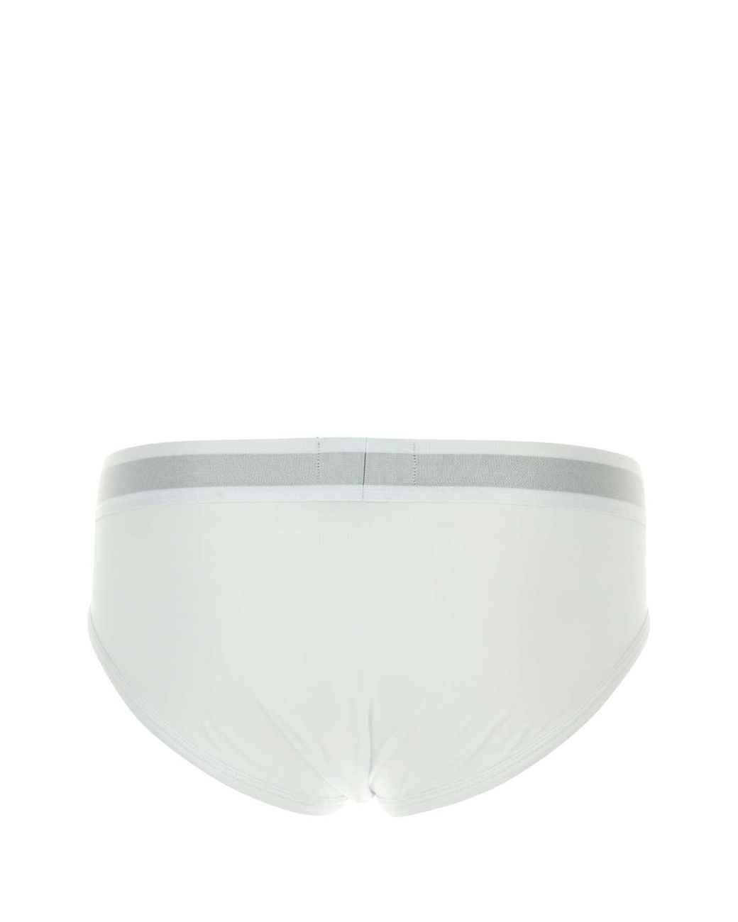 Emporio Armani White Stretch Cotton Brief