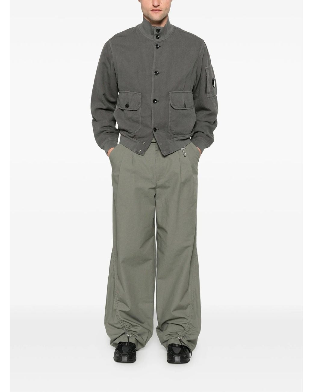 C P Company Gray Outerwear Medium Jacket