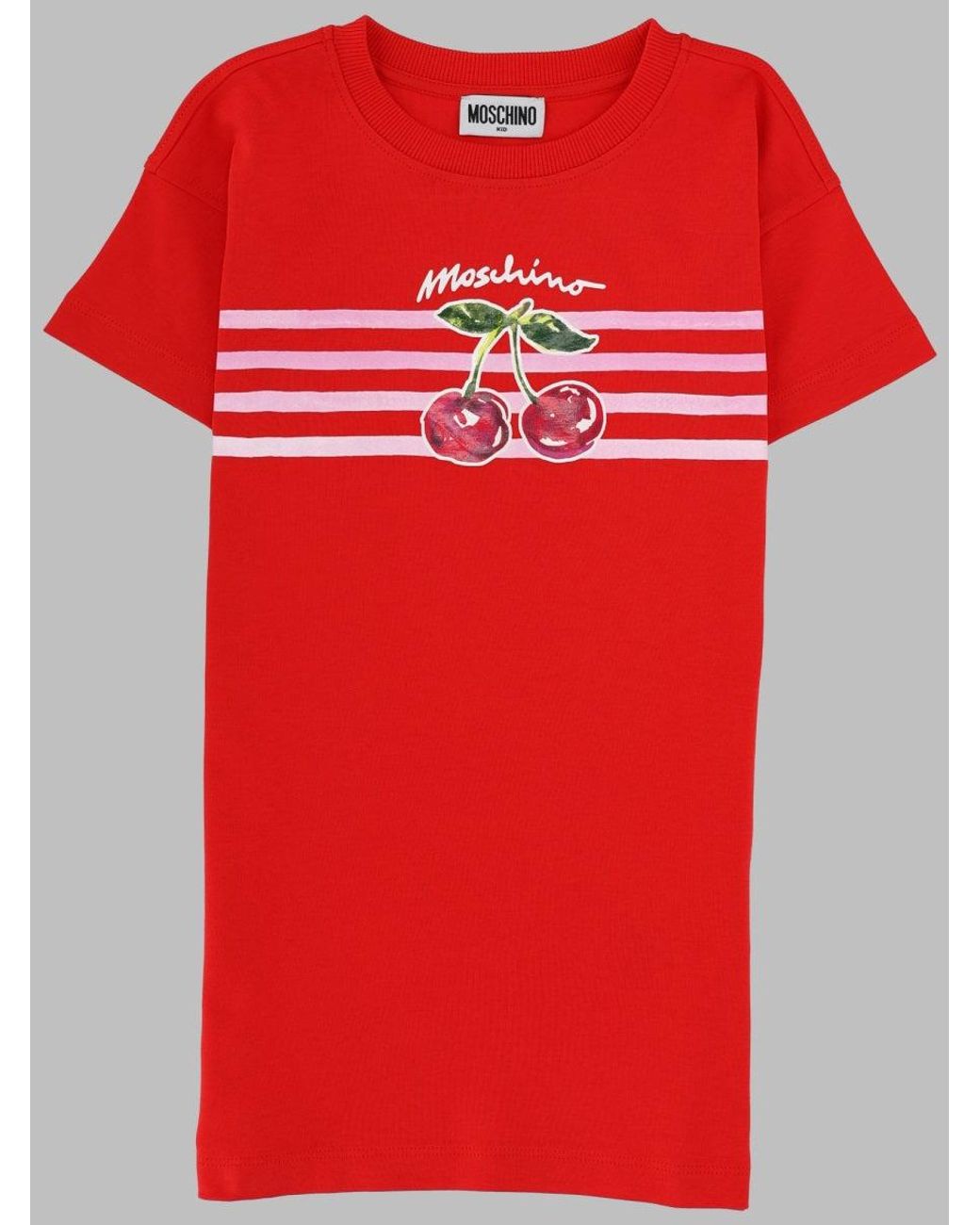 Moschino Red Vestito Maniche Corte