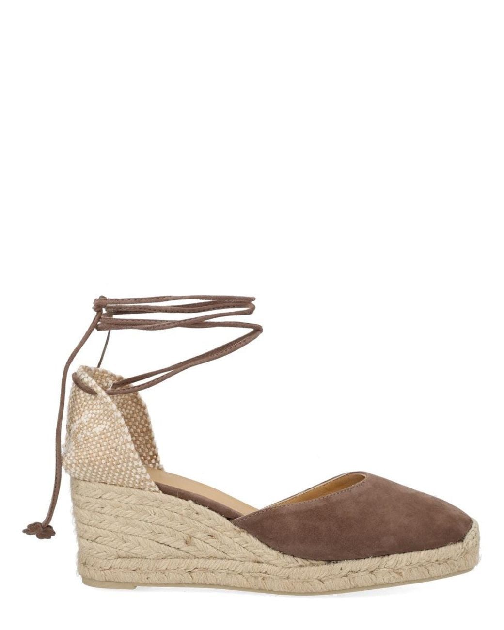 Castaner Natural Suede Wedges