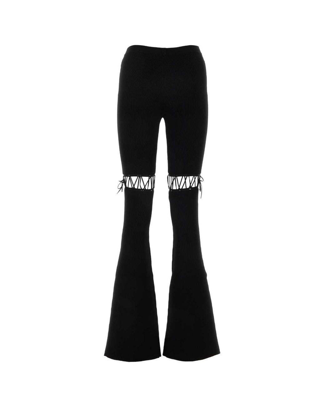 Nensi Dojaka Black Viscose Stretch Pant