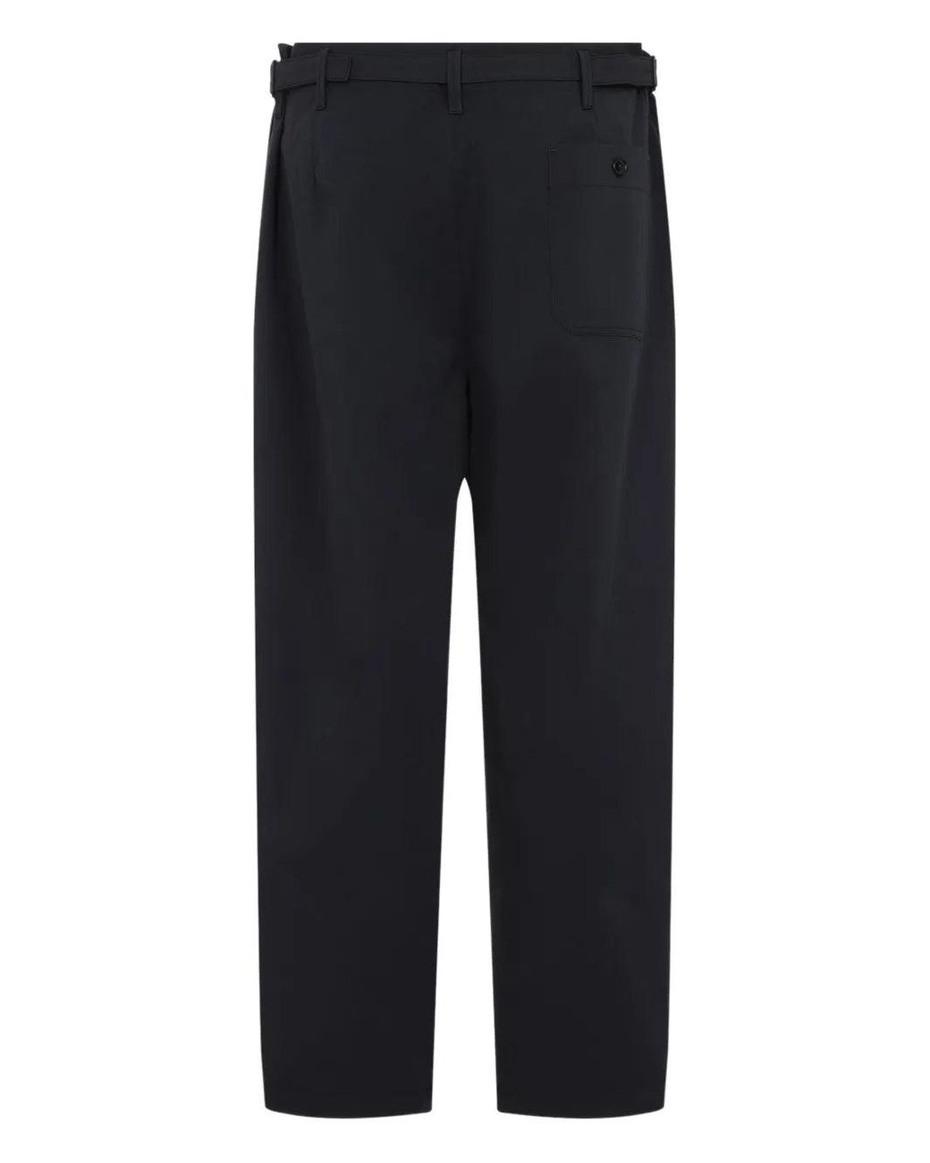 Lemaire Blue Pants With Button Closure