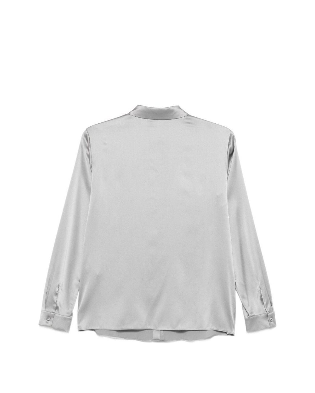 Emporio Armani Gray Silk Shirt