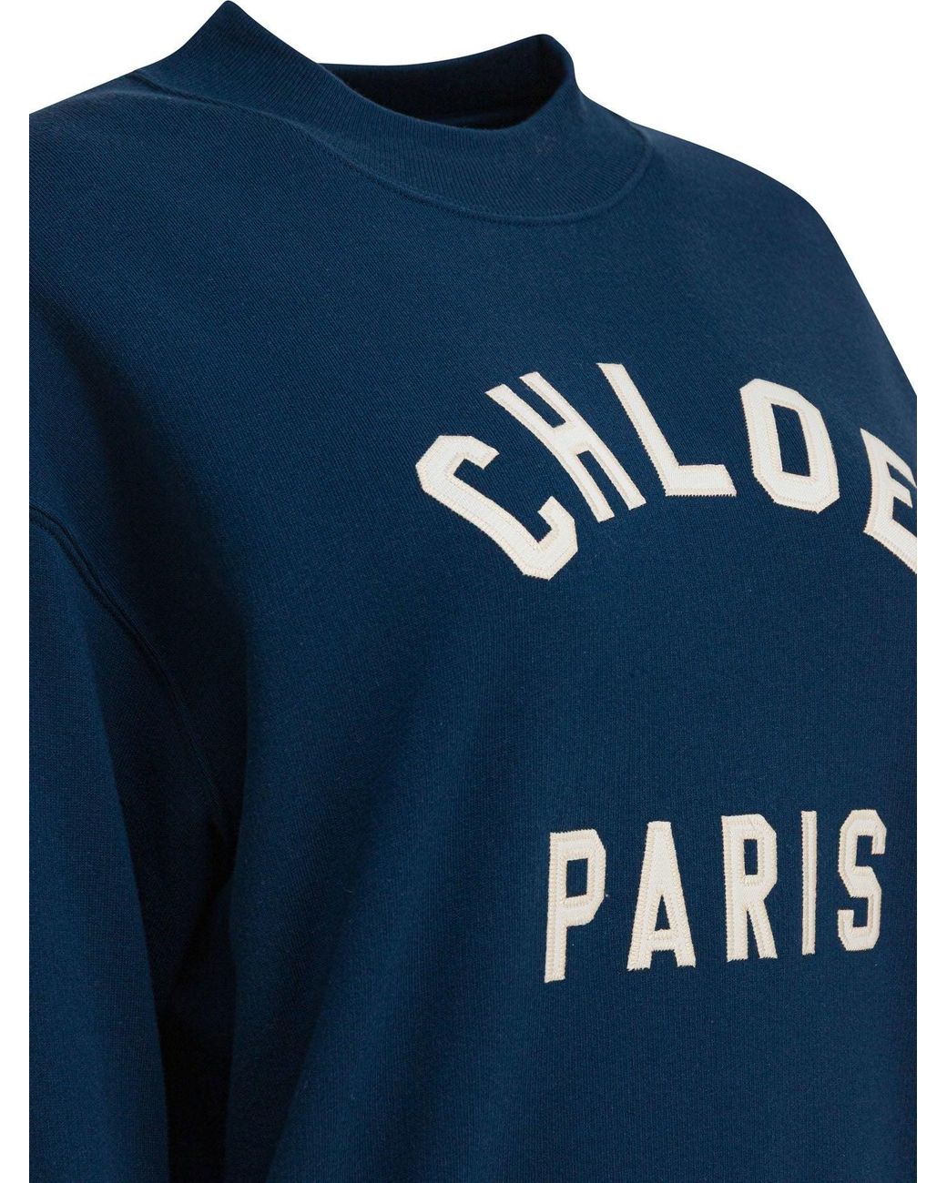 Chloé Blue Cotton Sweatshirt