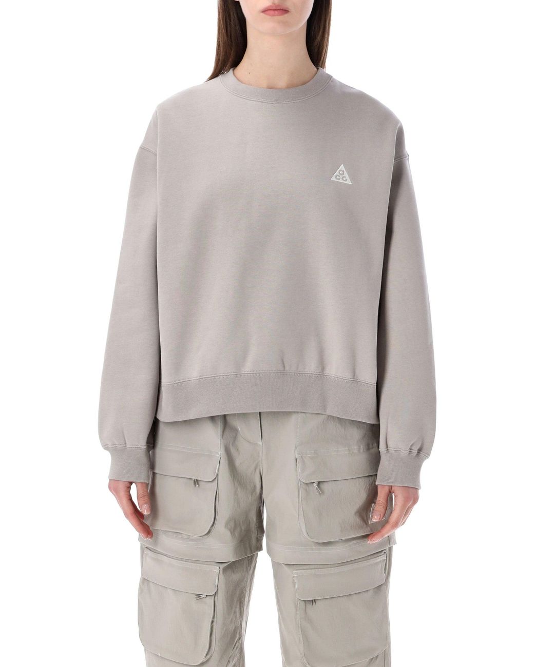 Nike Gray Acg Tuff Fleece Sweatshirt