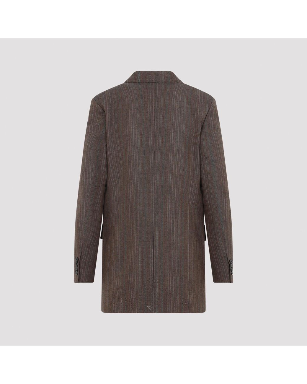 Dries Van Noten Brown Wool Blanchet Jacket