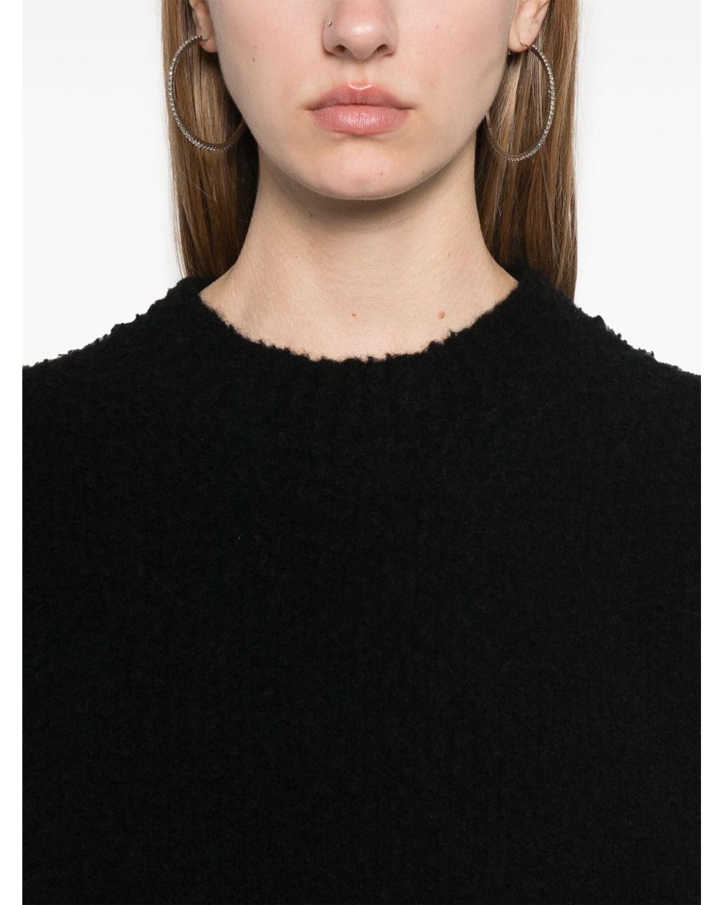 Uma Wang Black Cashmere High Neck Sweater