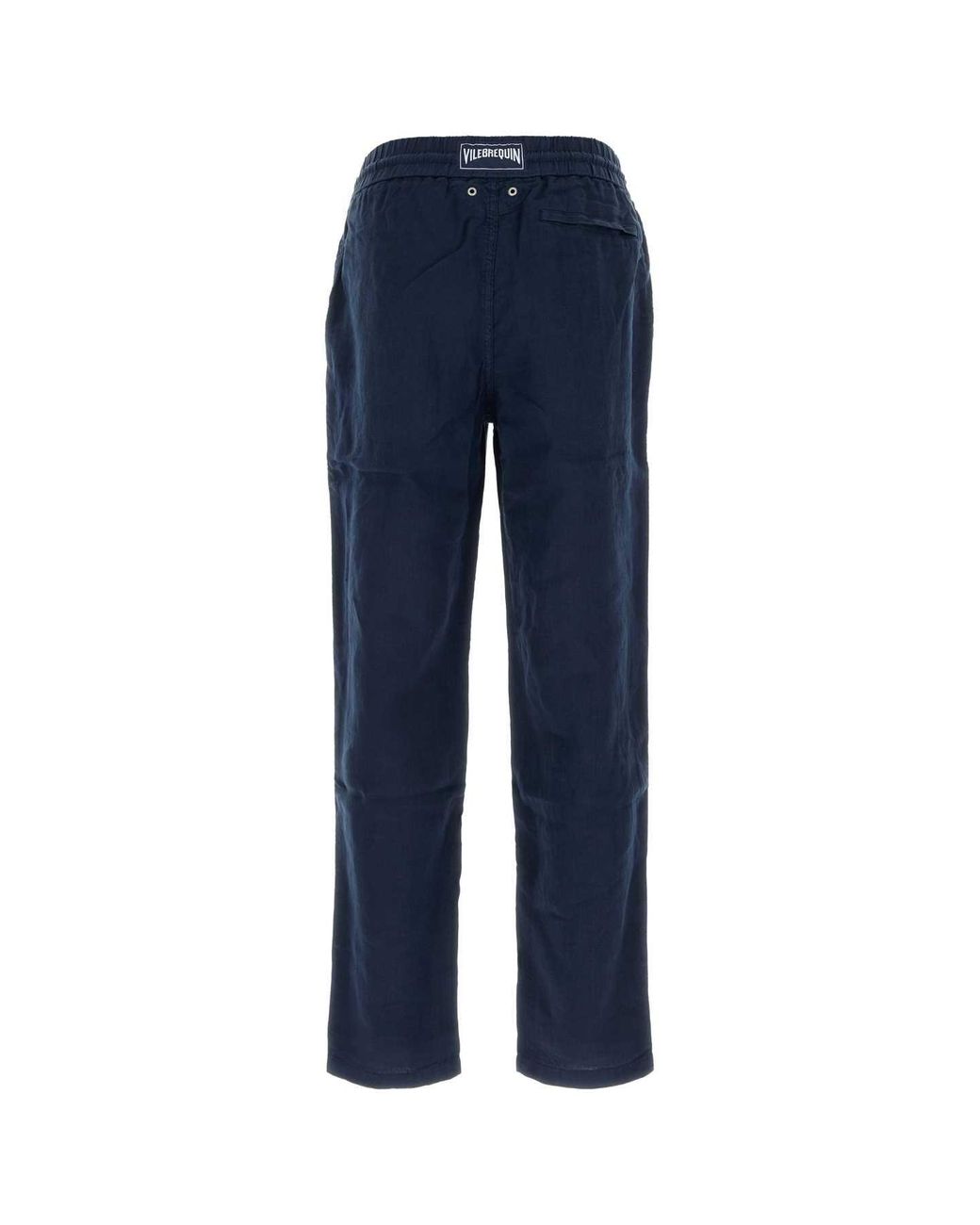 Vilebrequin Blue Vented Linen Parc Pants For for men