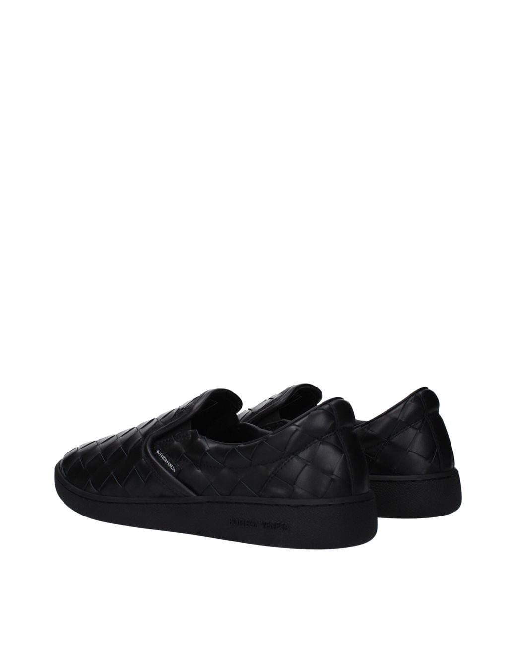 Bottega Veneta Black Slip On Leather