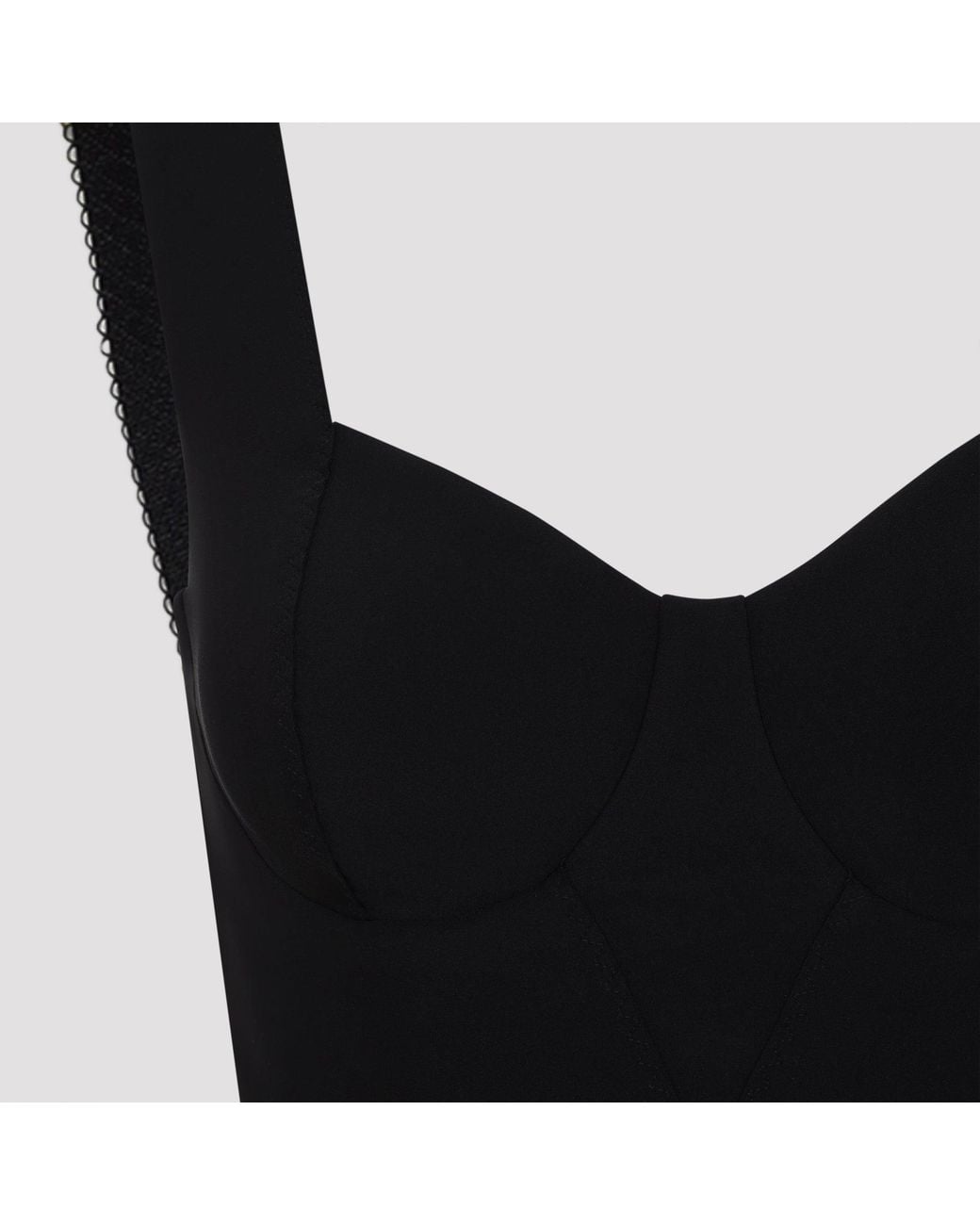 Elisabetta Franchi Black Lingerie Dress