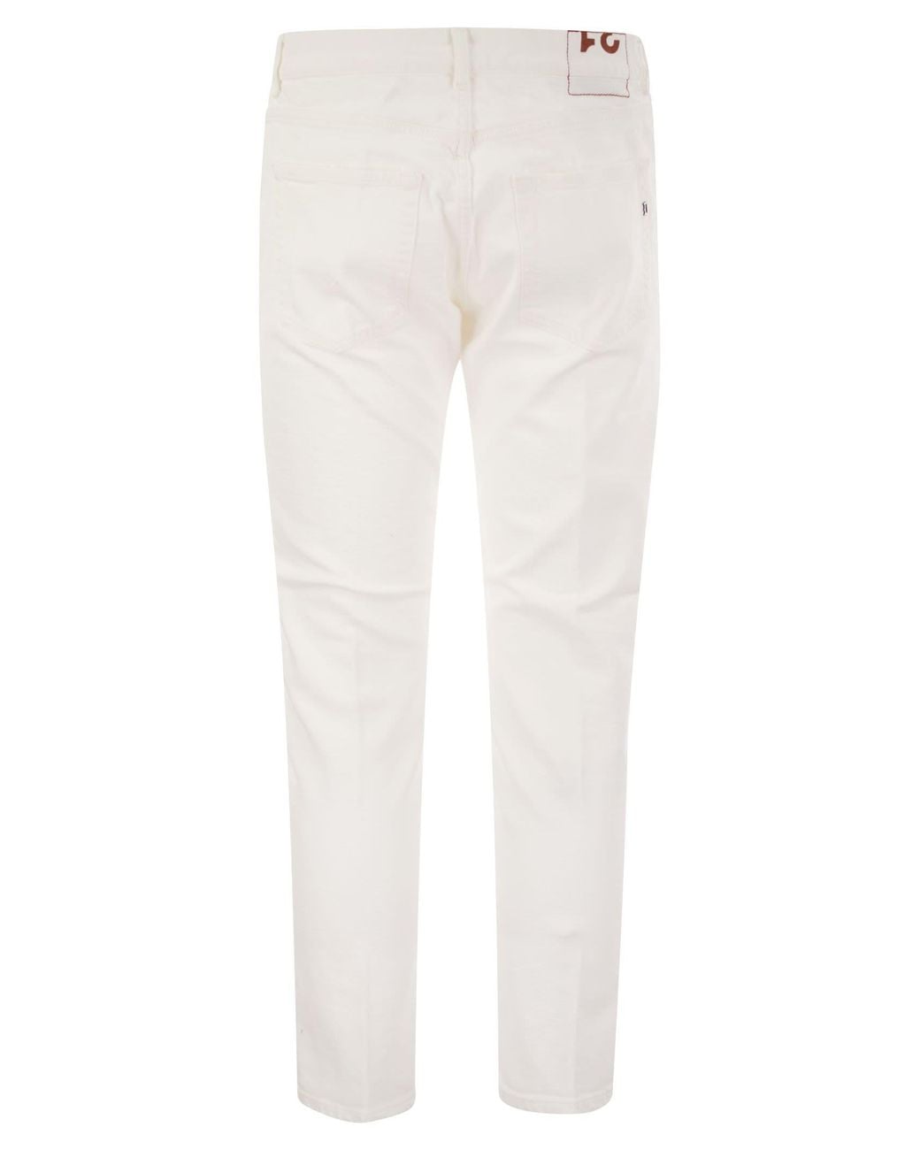 Dondup White Dian Carrot Fit Jeans for men