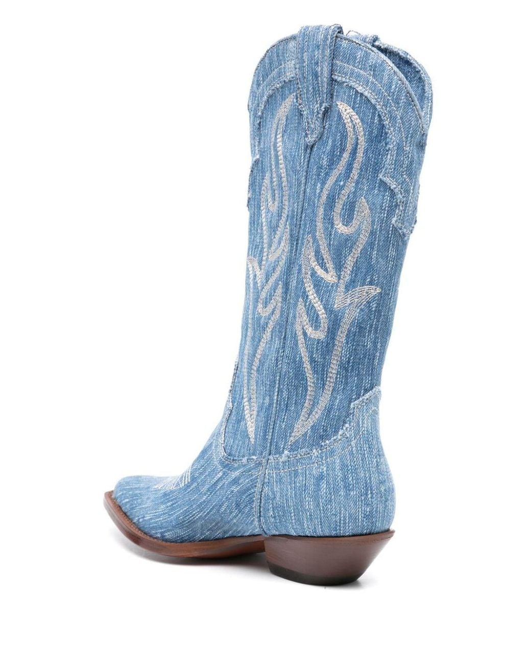 Sonora Boots Blue Santa Fe 40Mm Denim Boots