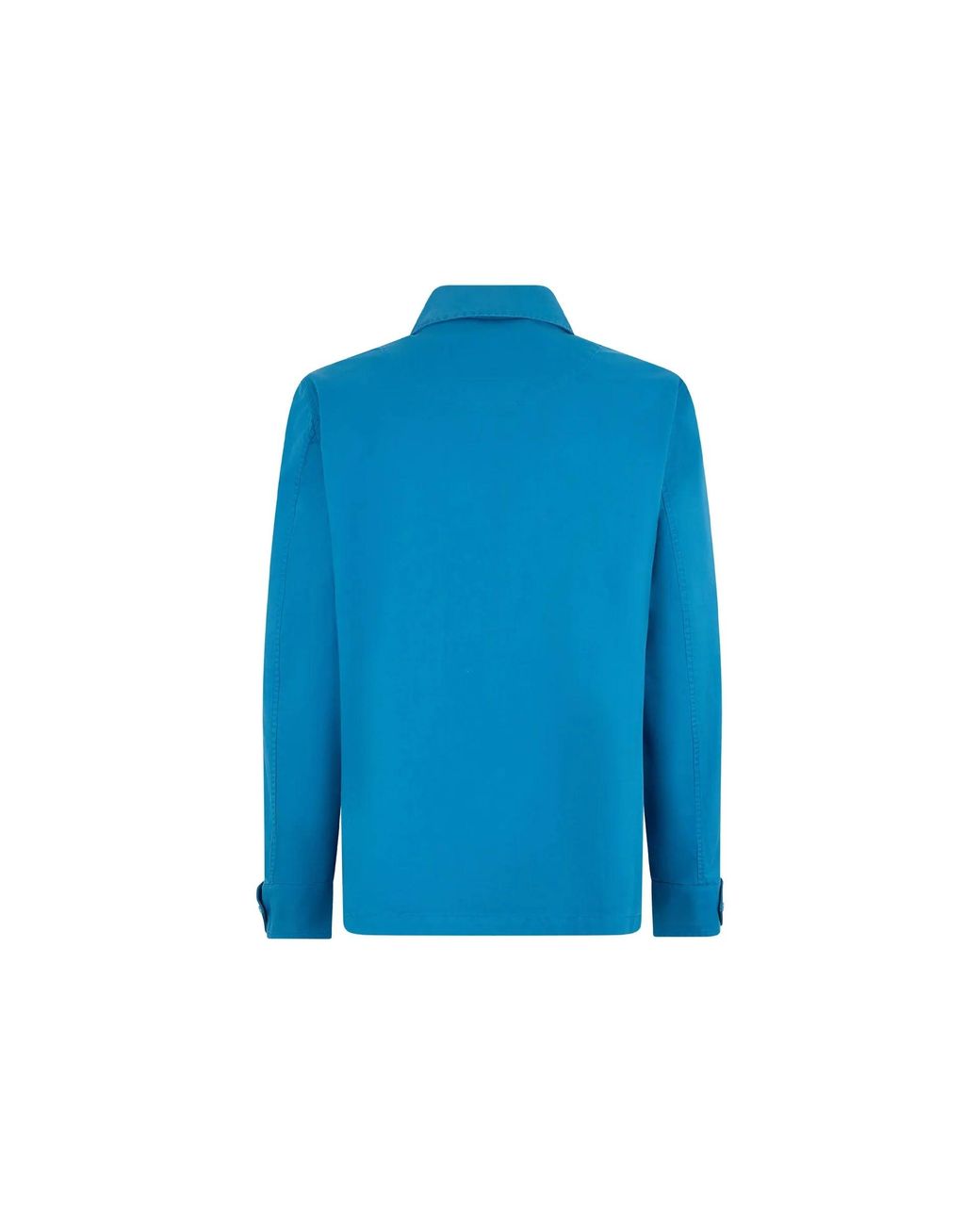 Herno Blue Cargo Shirt Jacket