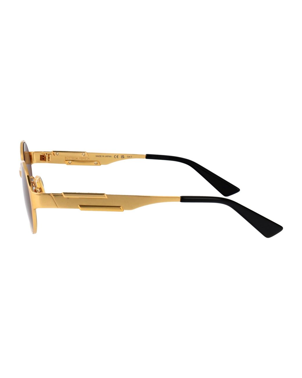 Bottega Veneta Brown Metal Sunglasses