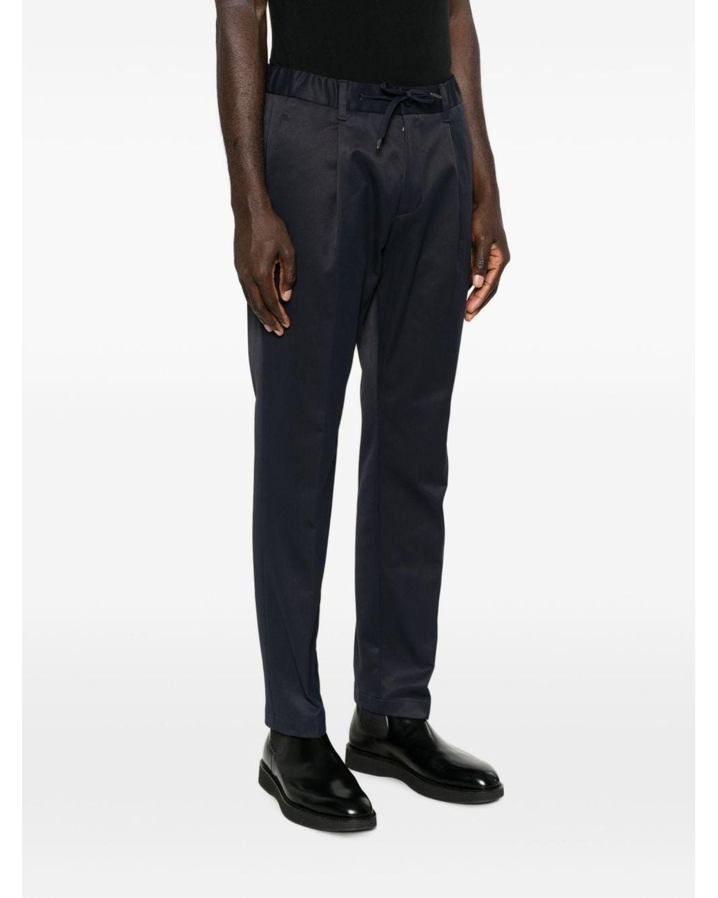 Herno Blue Regular Trousers for men
