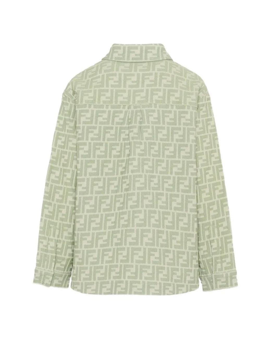 Fendi Green Shirt With Logo