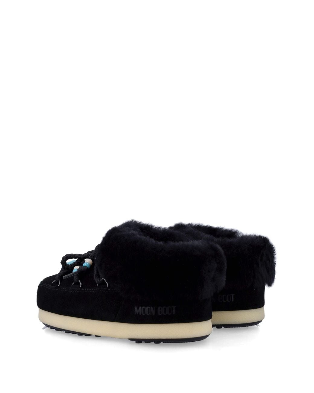 Moon Boot Black Mb Evx Mule Suede Beads
