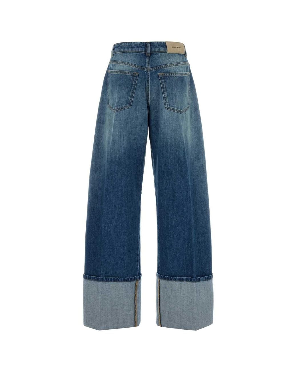 Givenchy Blue Denim Wide-leg Jeans
