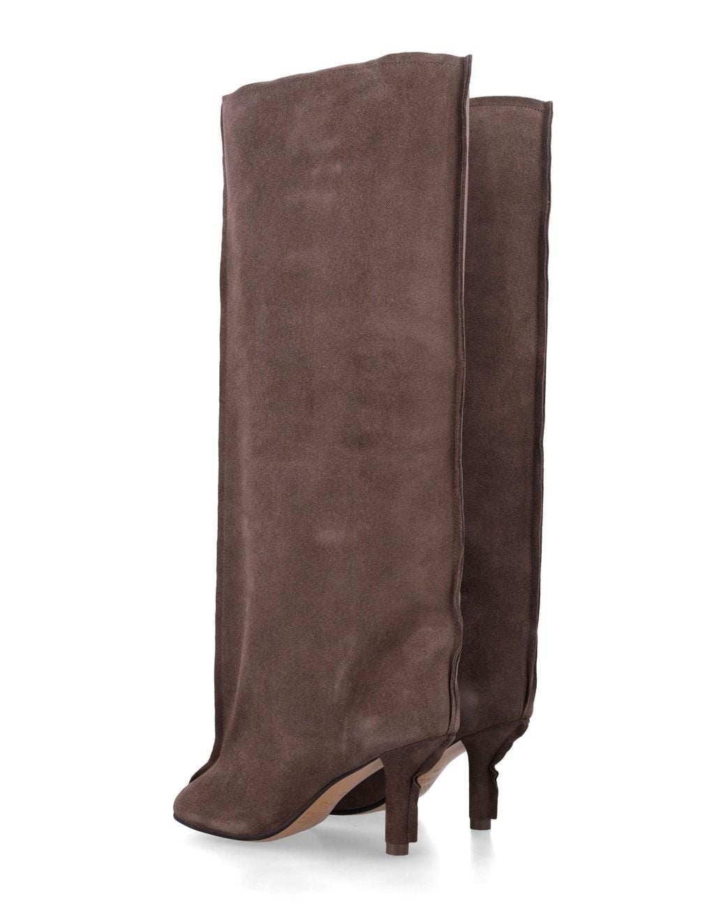 MM6 by Maison Margiela Brown Suede Over-The-Knee Boots