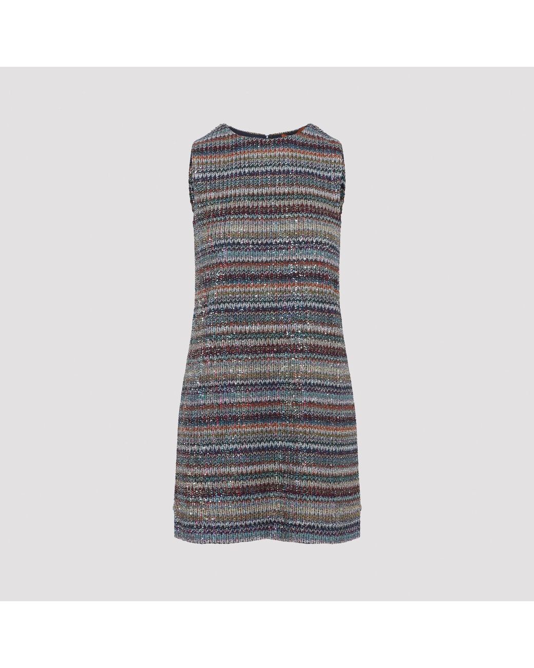 Missoni Gray Multi Caperdoni Short Dress