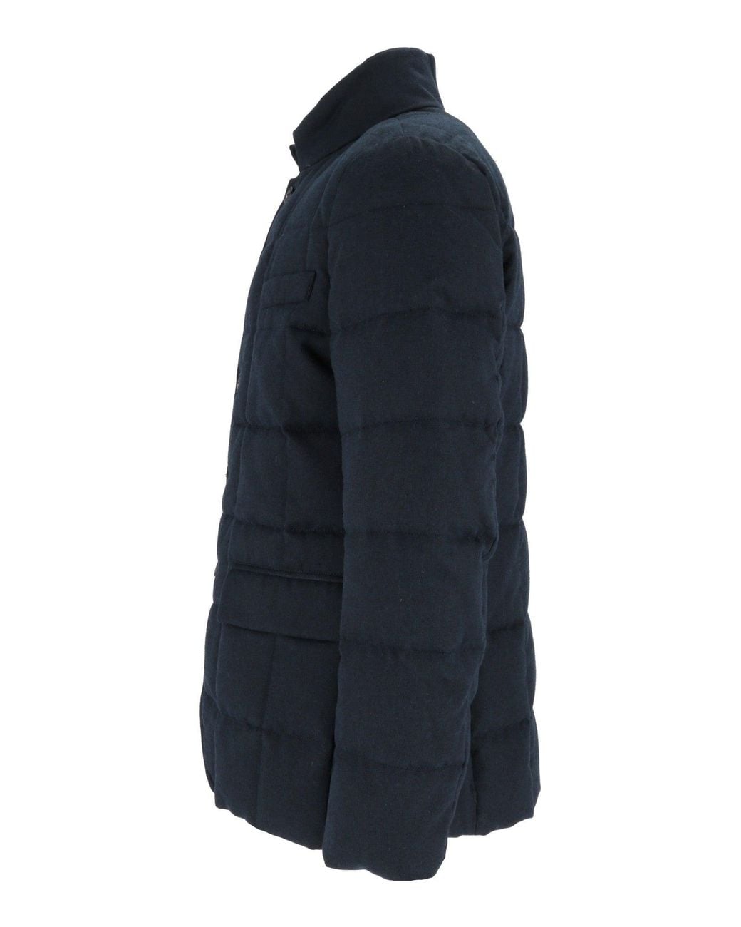 Fay Blue Double-Breasted Quilted Down Jacket