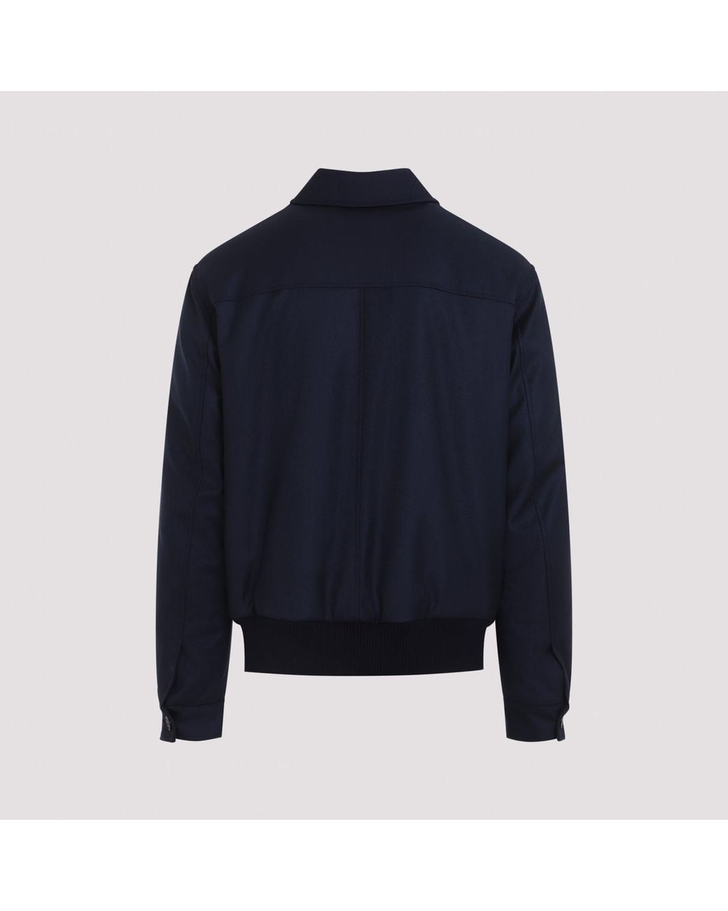 Kiton Blue Bomber Jacket for men