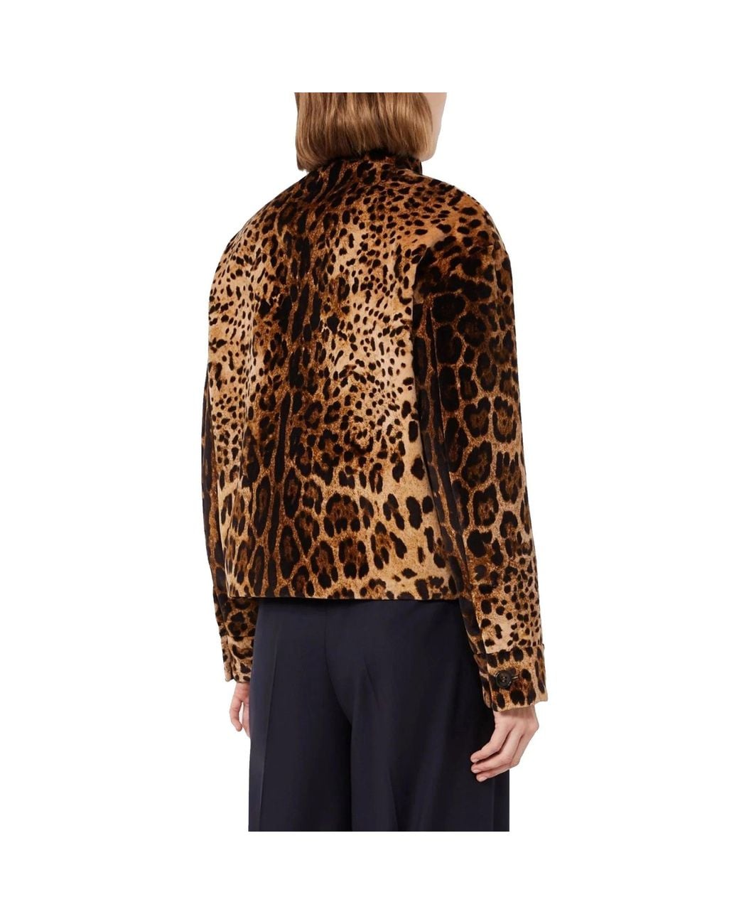 Max Mara Brown Studio Edro Leopard Jacket