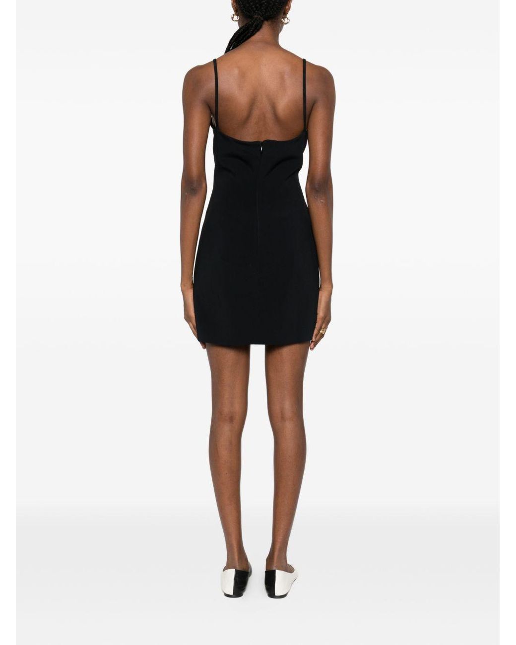 Givenchy Black Sliced Mini Dress