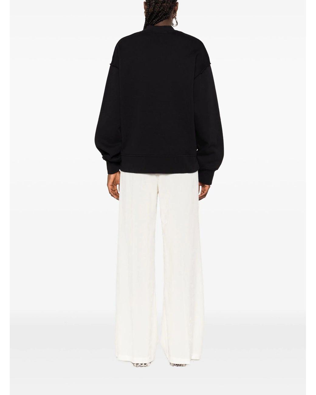 FEDERICO CINA Black Corset Sweathirt