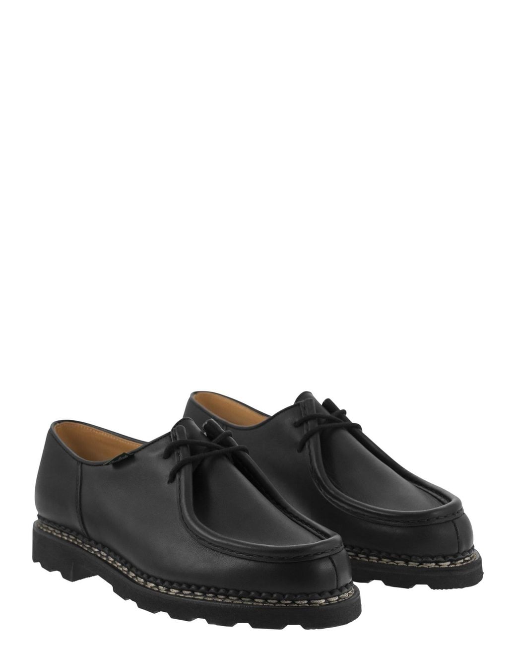 Paraboot Michael Leather Derby in het Black