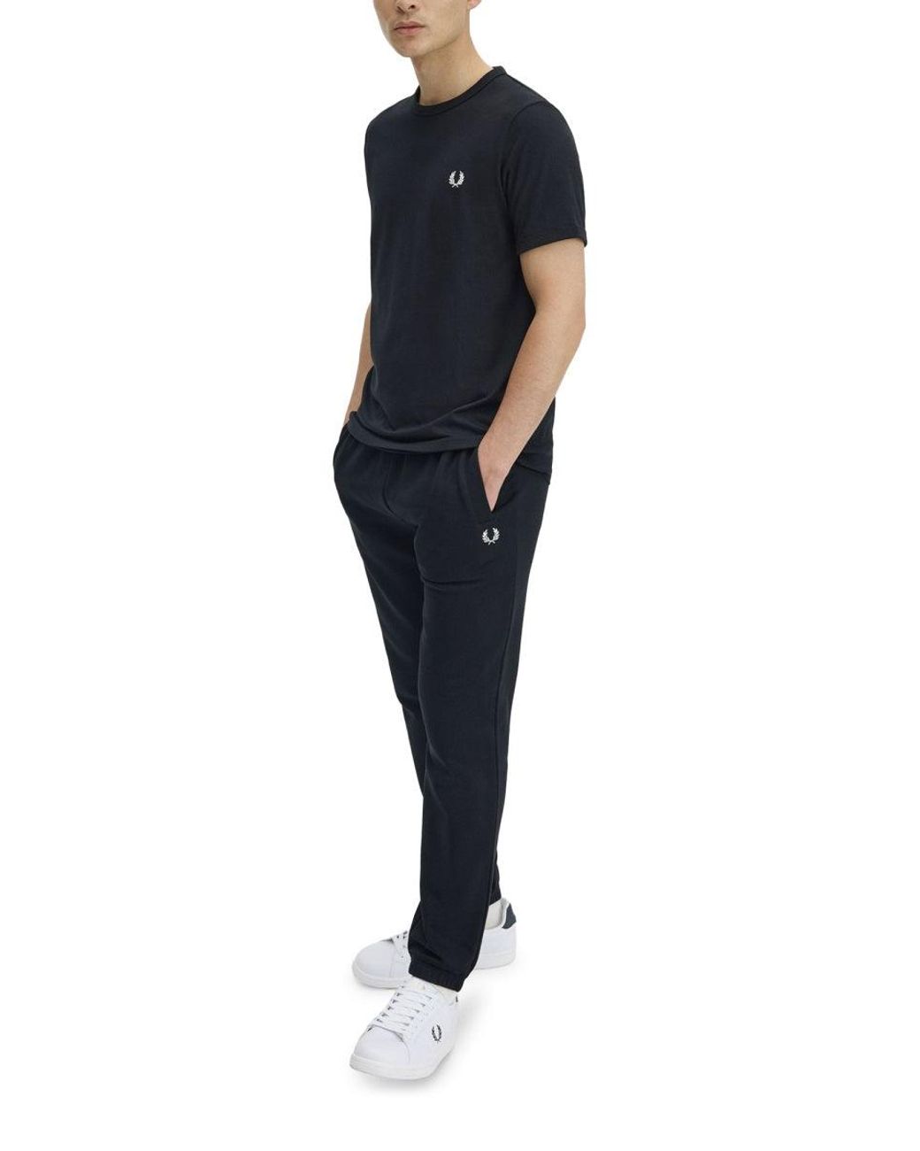 Fred Perry Blue T Shirt Con Logo