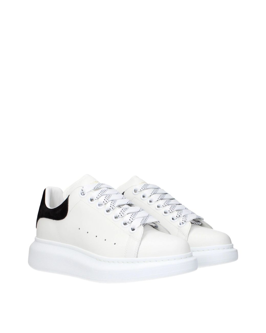 McQueen White Sneakers Oversized Leather