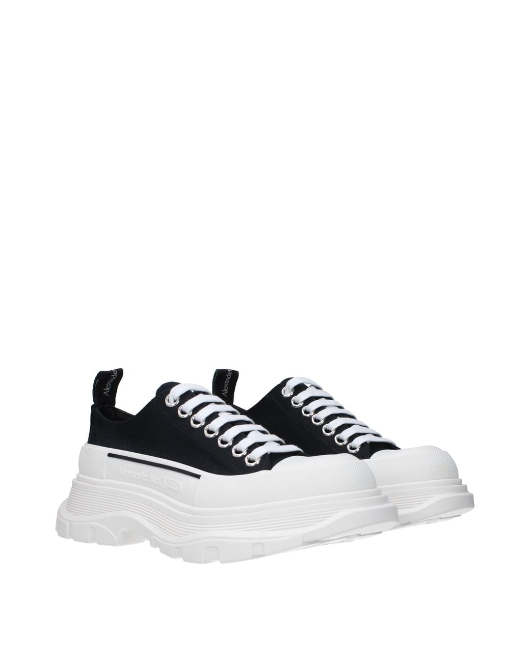 McQueen White Alexander Mc Queen Fabric Sneakers