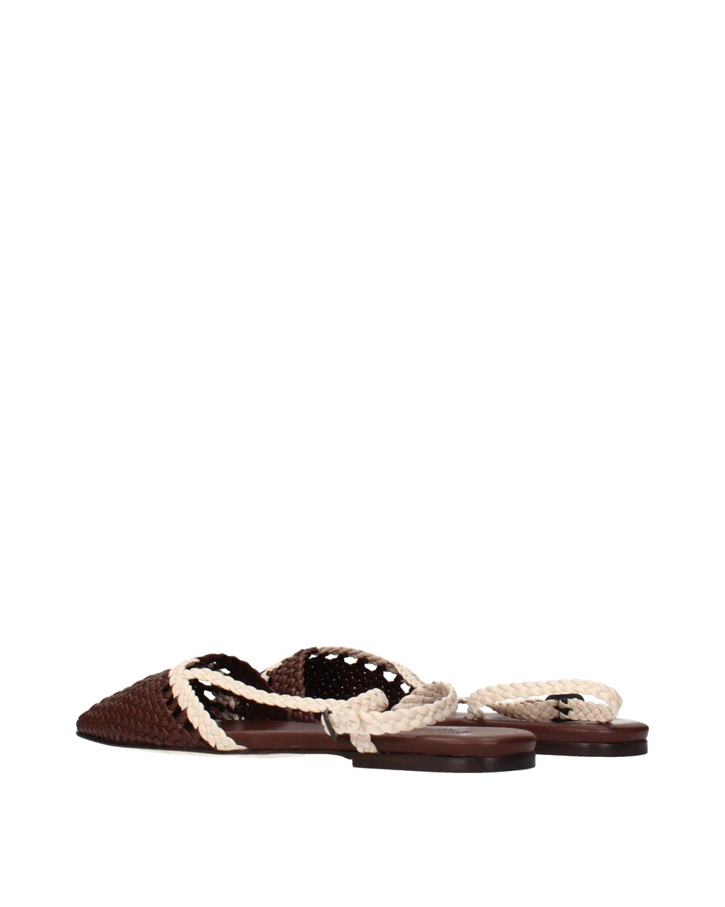 Hereu Brown Rondaia Sandals/Ivory Leather