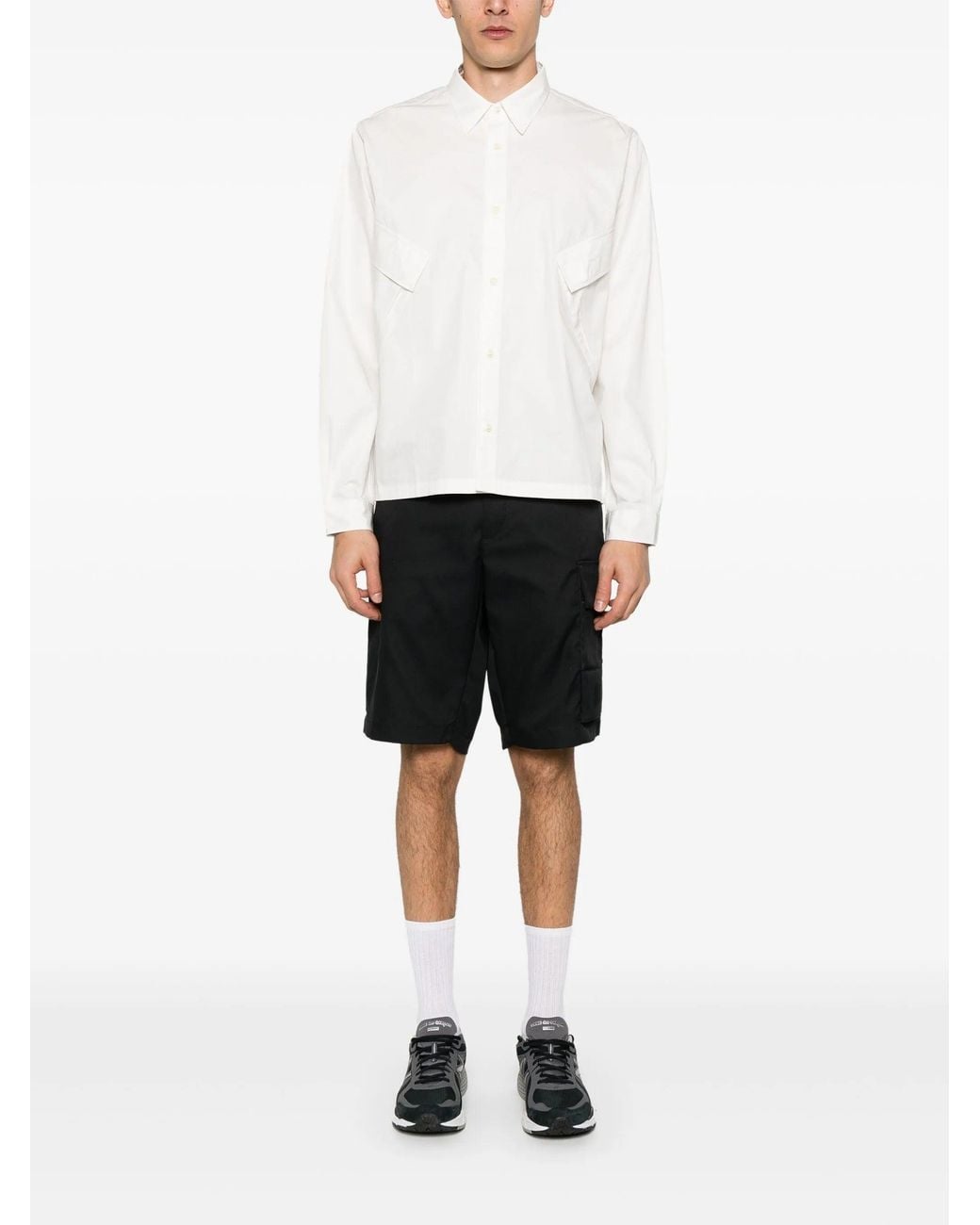 C P Company White Shirts Long Sleeve 18Clsh026A006472A for men